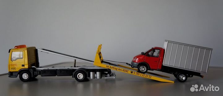 1/50 эвакуатор MAN тягач 2 в 1 редкий 1:50