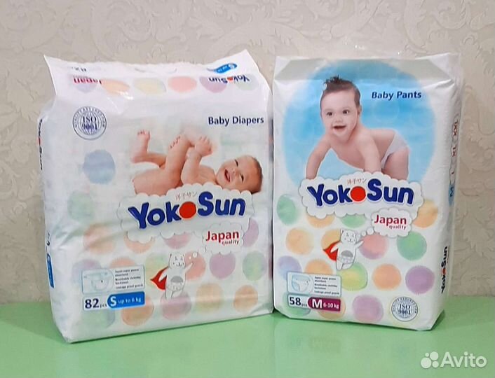 Подгузники и трусики YokoSun #S, M, L, XL