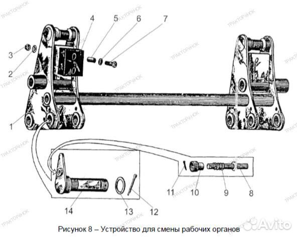 Устройство для смены рабочих органов муп-351