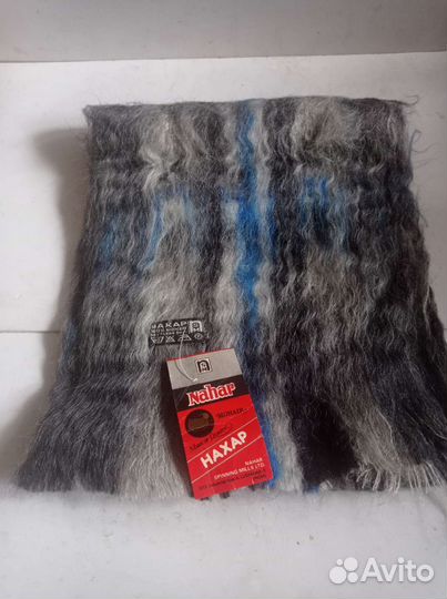 Мужской шарф мохер Индия СССР. Новый