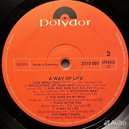 The Family Dogg – A Way Of Life (Германия 1970г.)