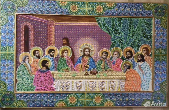 Православные иконы в современном точечном стиле