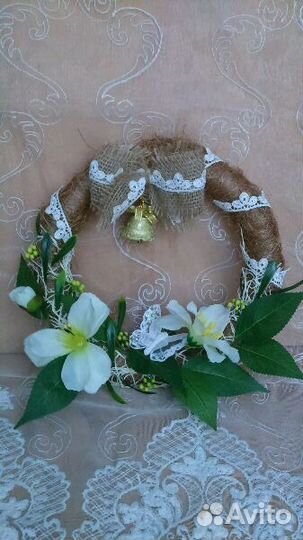 Рождественский венок на дверь