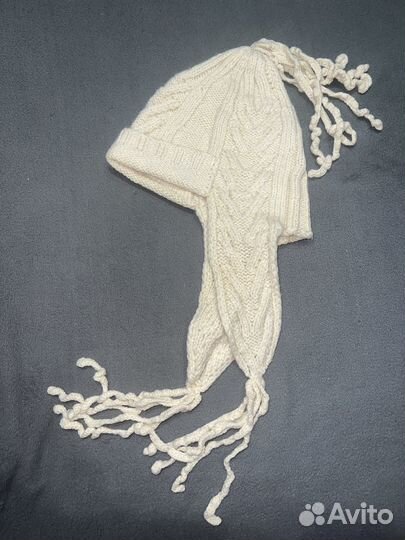 Шапка вязаная женская 100 шерсть