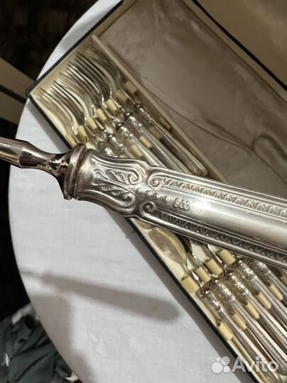 Набор столовых приборов Серебро