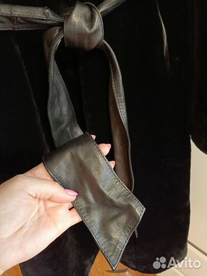 Шуба мутоновая 44 46 черная