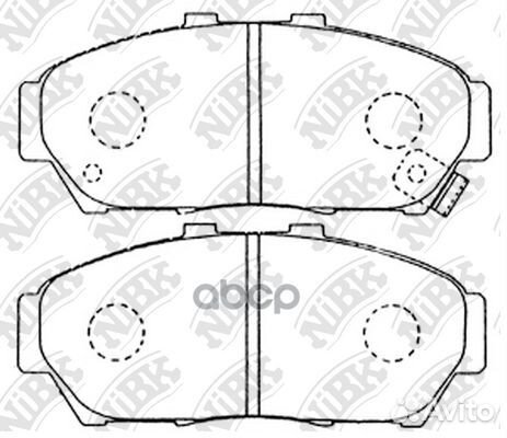 Колодки тормозные PN8337 NiBK