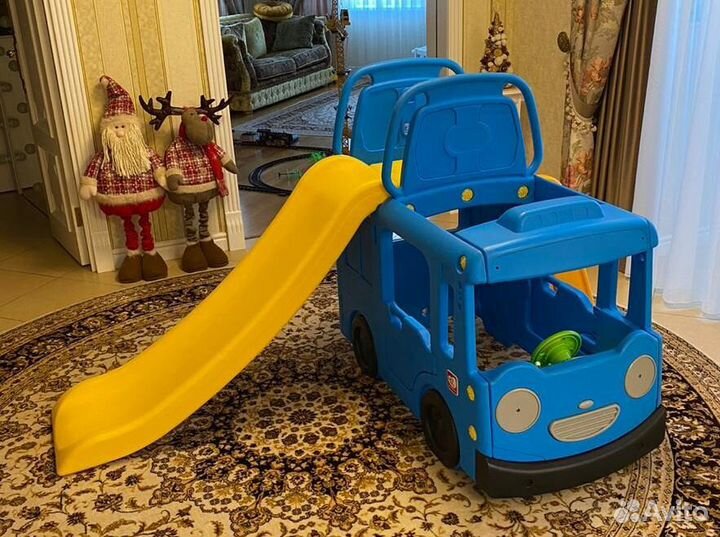 Детская горка автобус тайо аренда