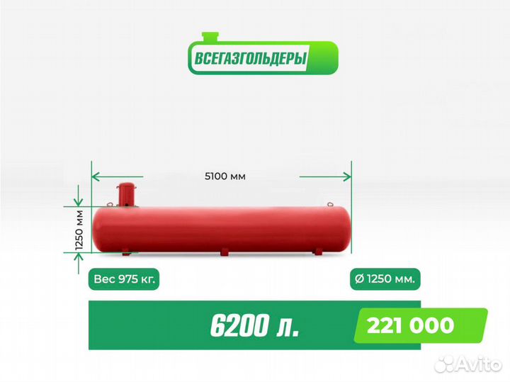 Газгольдер 6200 л. Установка Под Ключ / В наличии