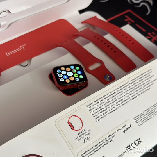 Часы apple watch 6 40mm Red