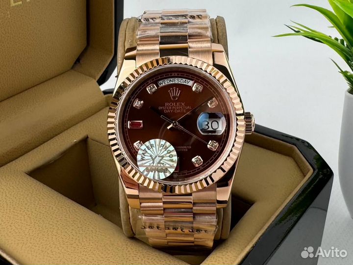 Мужские часы Rolex Day Date rose gold