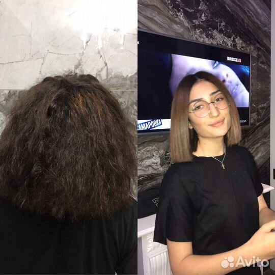 Услуги кератин ботокс подложки холодное востановл