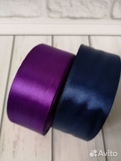 Ленты атласные для рукоделия 2 штуки