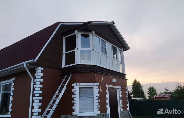 Пластиковый балкон с установкой