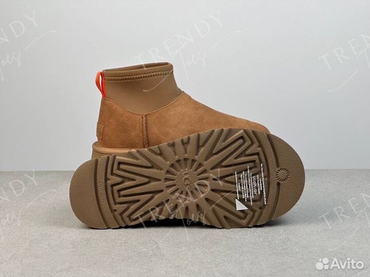 Ботинки песочные classic mini dipper chestnut UGG