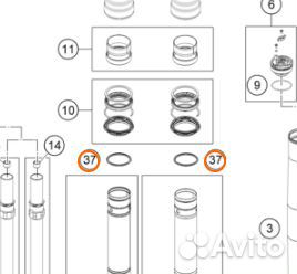Stroke indicator 48MM RED original
