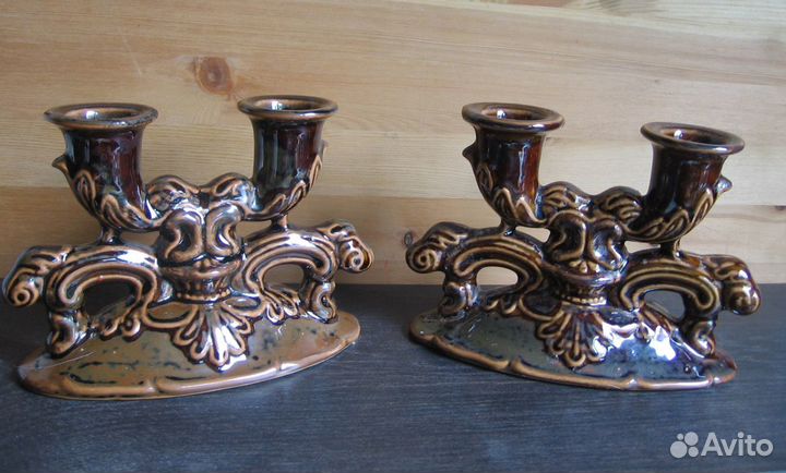 Два фарфоровых подсвечника 60-70г 20 века СССР