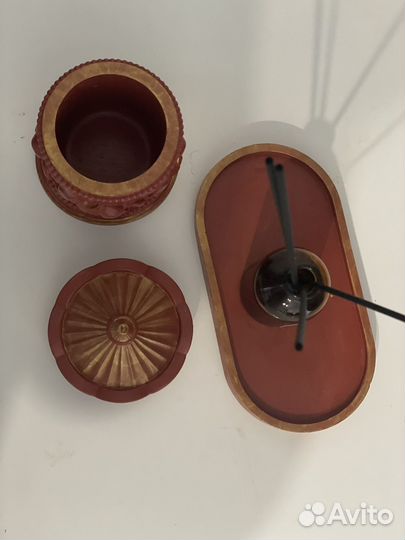 Шкатулка с подносом из гипса