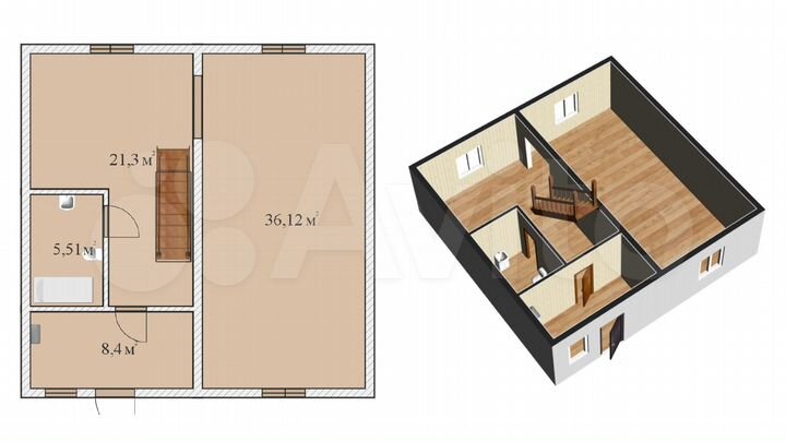 Дом 143,7 м² на участке 4,5 сот.