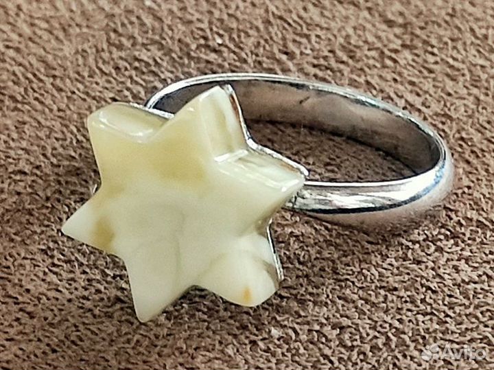 Янтарь поделка звезда давида