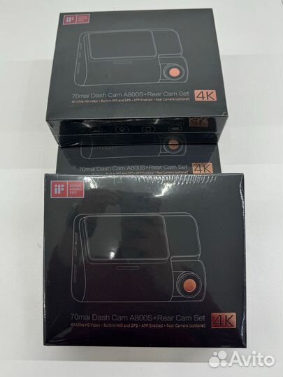 70mai 4K Dash Cam A800S+Rear Cam Set