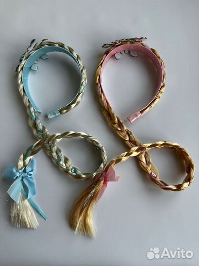 Ободок с косичкой Эльза Анна Холодное сердце