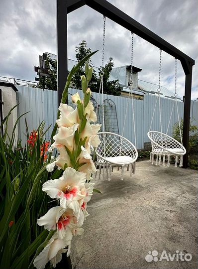 Подвесные качели гамак кресло