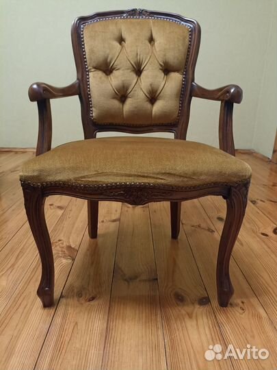Винтажные кресло из массива дуба