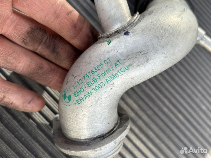 Патрубок радиатора N63 750 BMW F01 F02