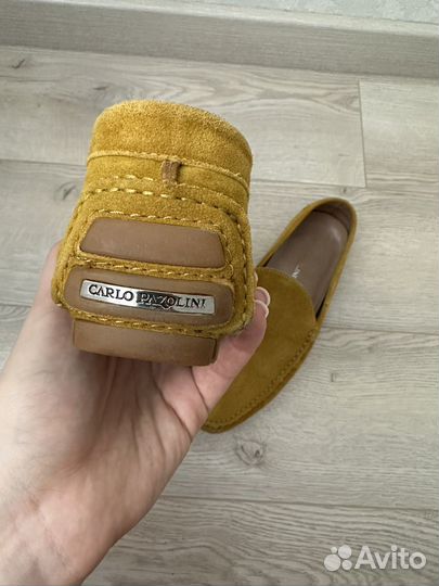 Мокасины желтые мужские Carlo Pazolini