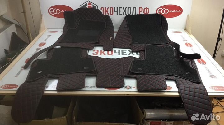 3D Коврики Geely Салон Багажник из Экокожи