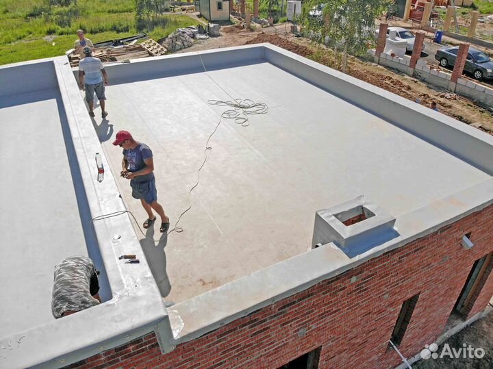 Полусухая стяжка с Уклонами на Кровле
