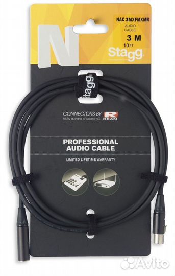 Аудио кабель мини XLR - мини XLR Stagg NAC3mxfmxmr