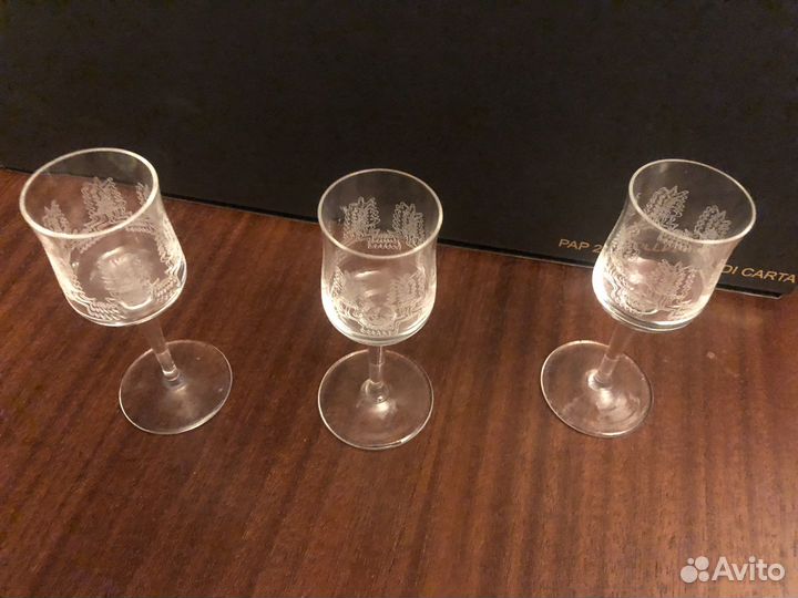 Рюмки времен СССР Чешское стекло 3 шт