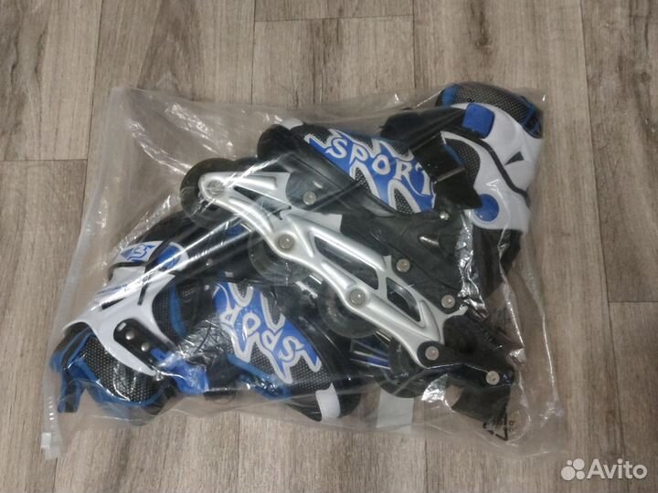 Роликовые коньки+защита