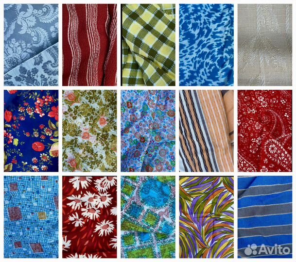 Ткань. Советская. Отрезы. Листайте фото