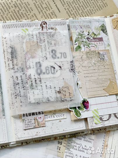 Мини-альбом для фото ручной работы Botany