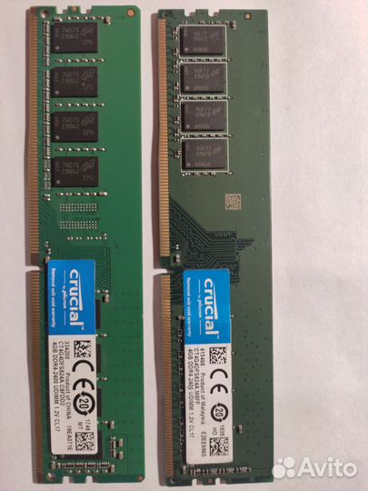 Ddr4 Crucial 4gb 2400 CL 17 Micron
