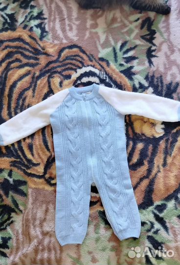 Комбинезон поддева вязаный 74-80