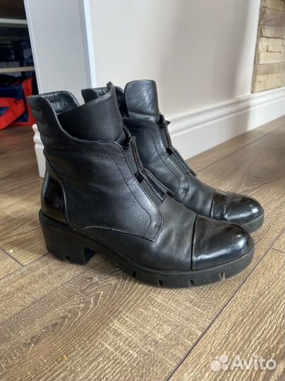 Кожаные ботинки 34р