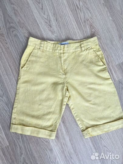 Шорты из льна и вискозы