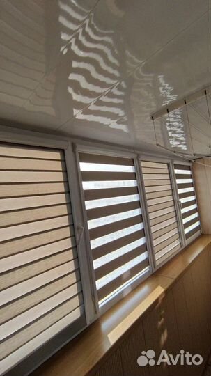 Жалюзи рулонные шторы зебра
