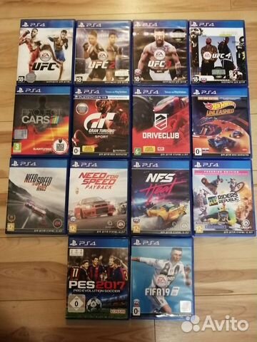 Гонки, драки и спорт ps4