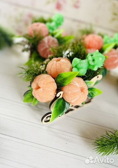 Сувенирное мыло ручной работы к новому году