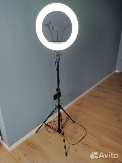 Кольцевая лампа со штативом 33 см