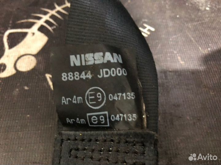 Ремень безопасности задний Nissan Qashqai J10E 1.6