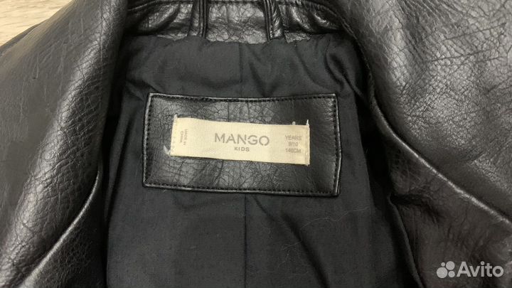 Кожаная куртка Mango