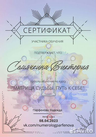 Разбор матрицы судьбы