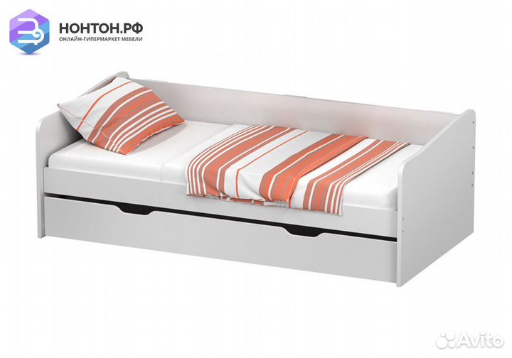 Кровать детская выдвижная Polini kids Fun 4200 бел