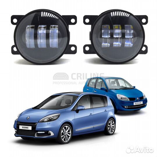 LED птф Crilinе EMC Renault Scenic